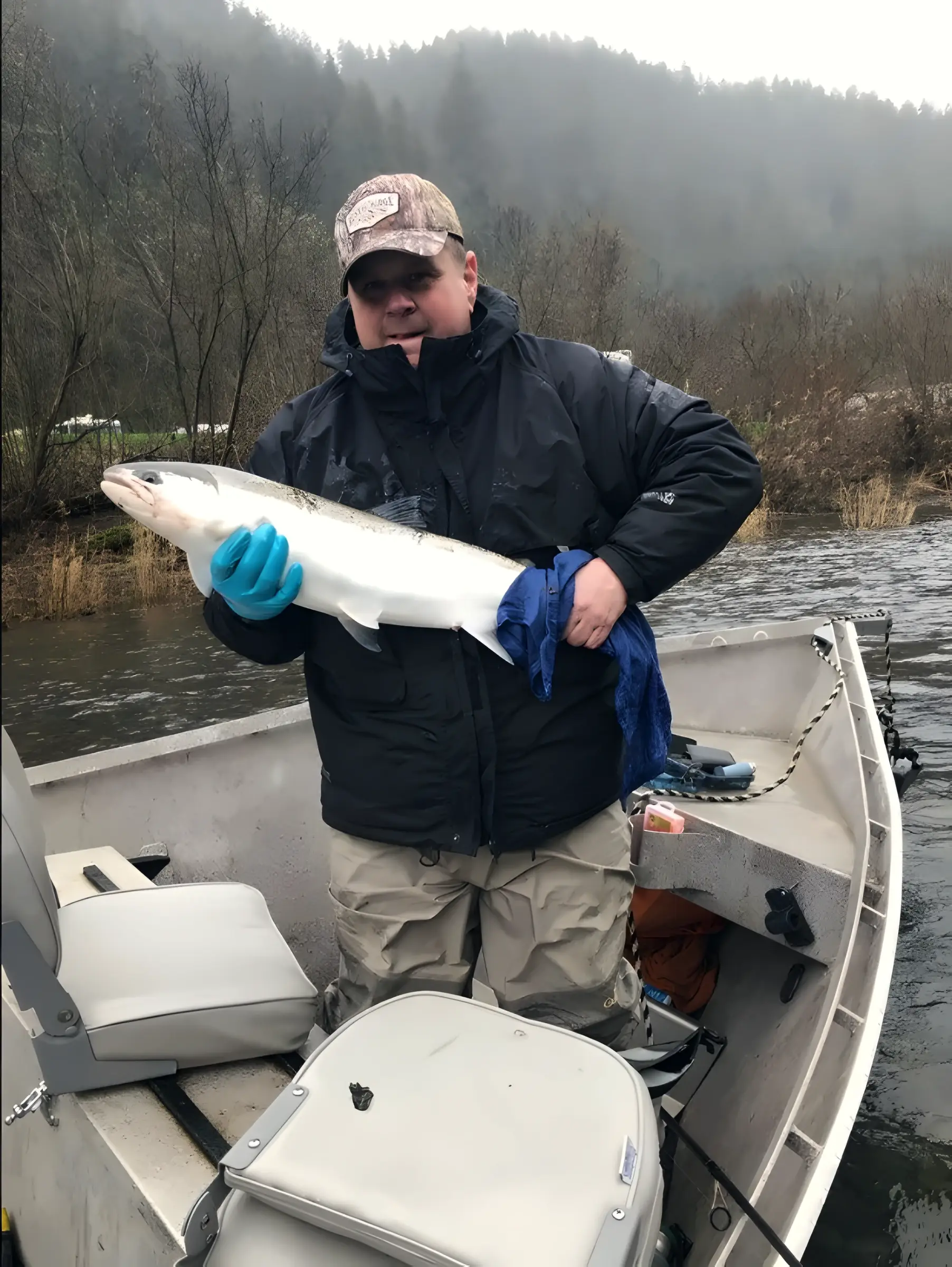 Angler holding a fish
